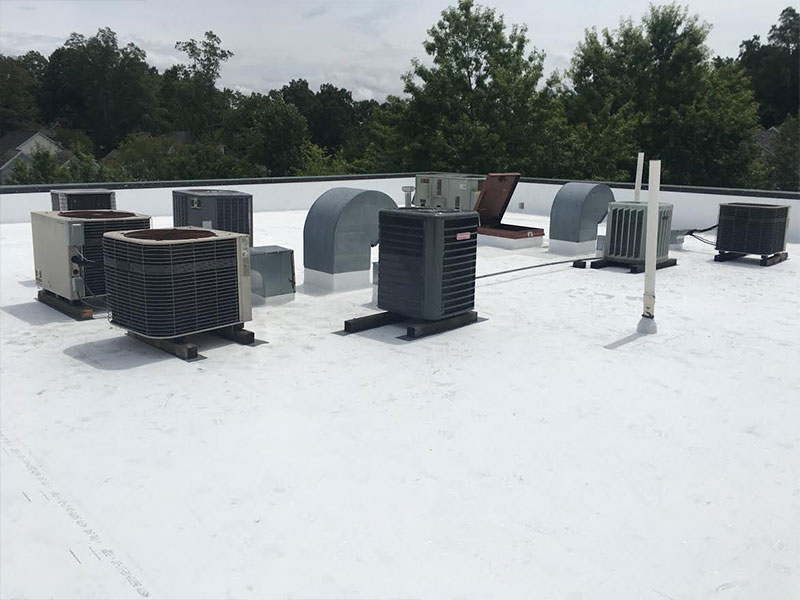 pvc commercial roofing huntersville, cornelius, davidson